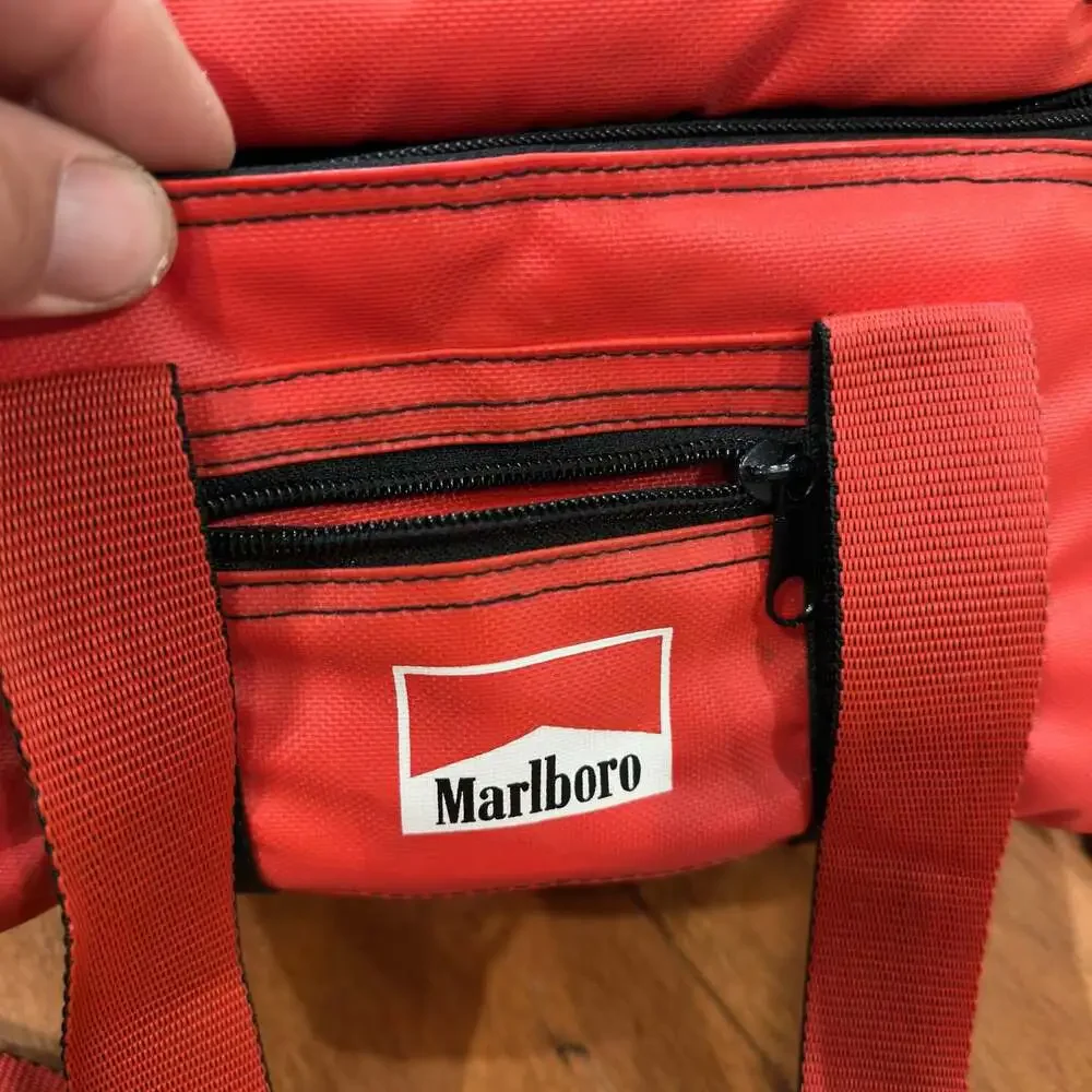 Vintage 90s Marlboro Insulated Two-Compartment Cooler Lunch Bag